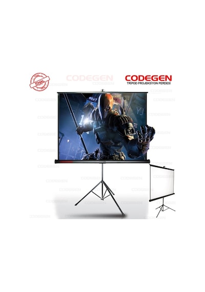 Codegen Tx-24 Trıpod Projeksiyon Perdesi 240x200 Arkası Siyah Fo