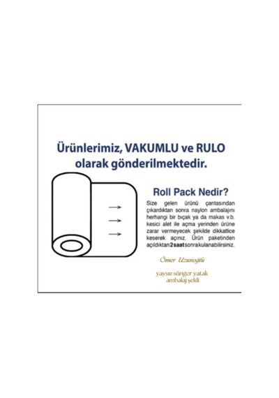 Sitehome 100x200x15 Bambu Kumaş Yaysız Sünger Yatak
