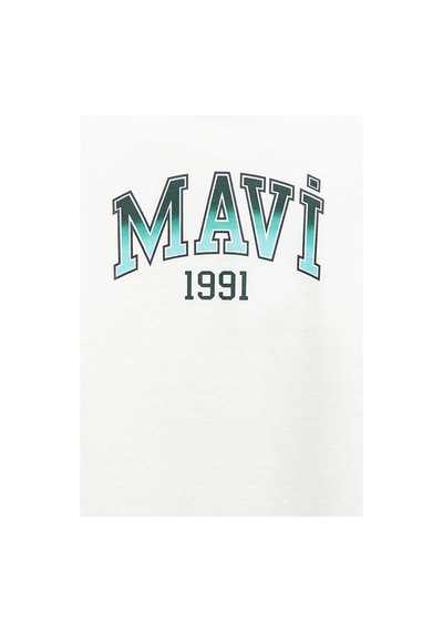 Mavi 1191 Baskılı Kırık Beyaz Erkek Çocuk Sweatshirt M6s10167-70057 Kırık Beyaz