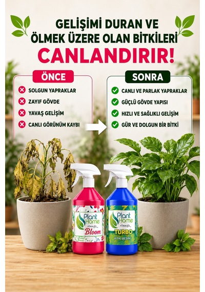 Sıvı Bitki Besini Seti Bloom Ve Turbo 2 X 500 Ml 1 L