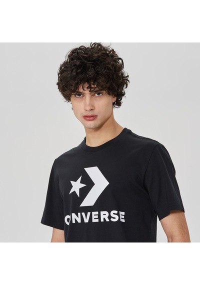 Converse Go-to Star Chevron Logo Unisex Siyah T-shirt