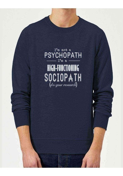 Sherlock High Functioning Sociopath Baskılı Erkek Sweatshirt