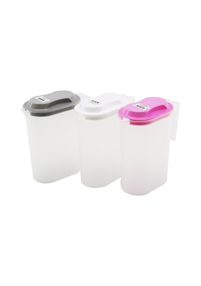 Güzel Plastik G-019 Şeffaf Sürahi 1500 Ml Renkli Kapak - 24'li Paket