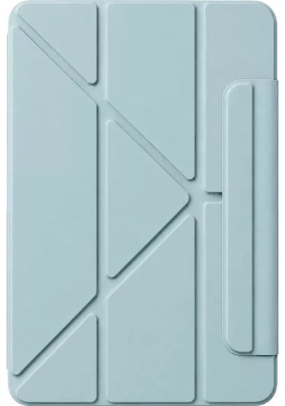 Mey İthalat Apple Uyumlu iPad 2025 10.9 10.nesil A16 Edz Manyetik Standlı Tablet Kılıfı - Mavi Arka Kapak