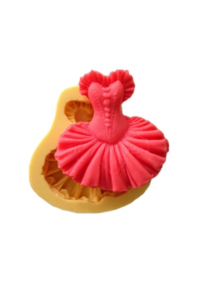 Balerin Kostümü Şeklinde Silikon Pasta Ve Seker Hamuru Kalibi 6