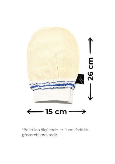 Lastikli Banyo Hamam Eldiven Kese 15x26 Cm 3 Adet