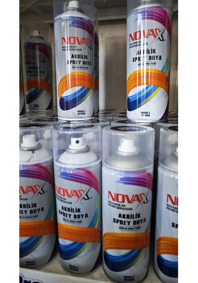Novax Akrilik Sprey Boya 400 Ml Mat Siyah