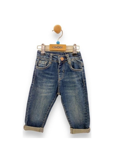 Çikoby Erkek Bebek Kot Pantolon-13808 Mavi