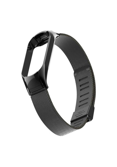 Ekılıf - Xiaomi Mi Band 5 Uyumlu - Kordon Metal Kordon Krd-06 - Gold