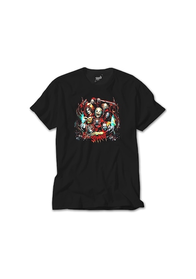 Slipknot Group Red Siyah Tişört Siyah