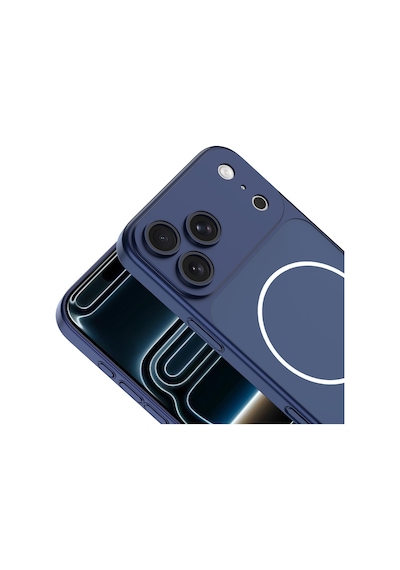 Zore Apple Uyumlu iPhone 17 Pro Max Kılıf Msra M-safe Şarj Özellikli Kamera Korumalı Spark Kapak - Turuncu Turuncu