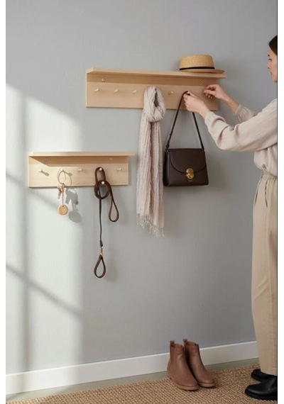 Todekhome Sunta Askılık Raflı 70x14 Ve 50x14 Mutfak, Antre, Banyo, Ofis,mağaza,çocuk Ve Yatak Odası Bej Todekhome Sunta Askılık Raflı 70x14 Ve 50x14 Mutfak, Antre, Banyo, Ofis,mağaza,çocuk Ve Yatak Odası Bej