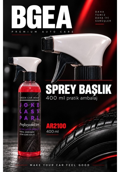 Bgea Green Car Wash Joker Lastik Parlatıcı Sprey 400 Ml