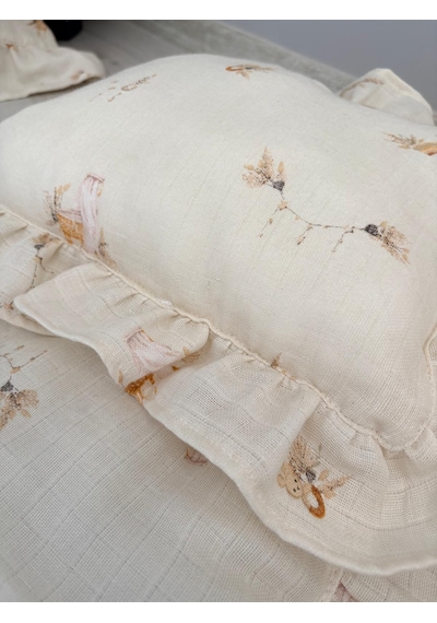 % 100 Pamuk 11 Parça Çift Taraflı Muslin Set Tasarım