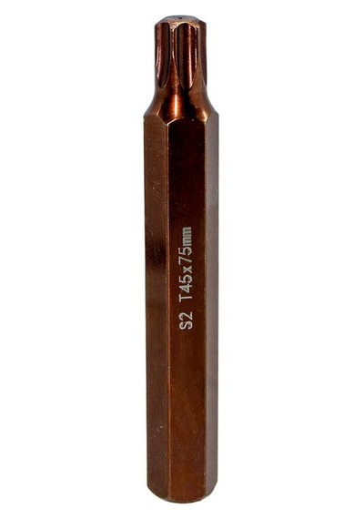 6568 Uzun Torx Bits Uç T45x75 Mm 10 Mm Saplı