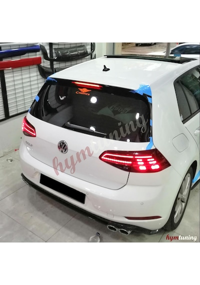 Volkswagen Golf 7 4 Parça Spoiler. R Spoiler. Abs Plastik Boyasız