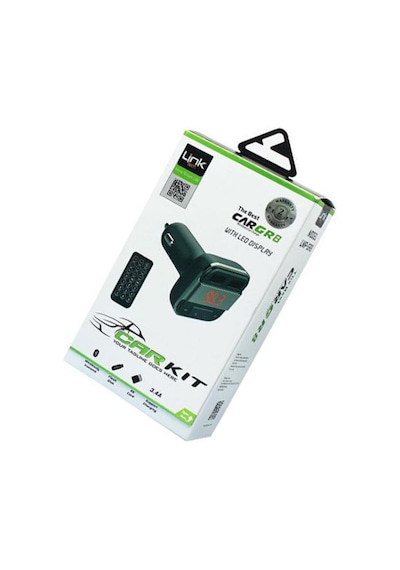 Linktech Gr8 3.4A Şarj Destekli Lcd Ekranlı Kumandalı Fm Transmit