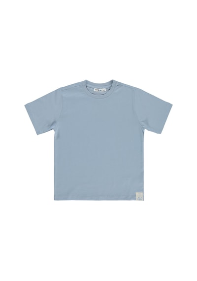 Civil Boys Basic Surf Etiketli 6-9 Yaş Tişört - Mavi Açık İndigo