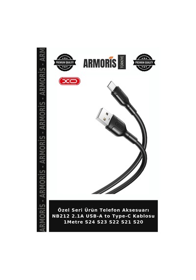 Özel Seri Ürün Telefon Aksesuarı Nb212 2.1a Usb-a To Type-c Kablosu 1metre S24 S23 S22 S21 S20