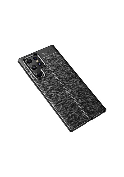 Samsung Uyumlu Galaxy S22 Ultra Kılıf Deri Tarzı Niss Silikon Case Kapak