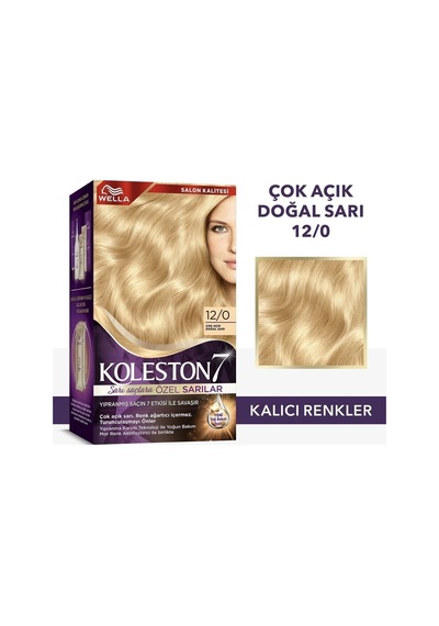 Koleston Supreme Kit Saç Boyası 12/0 Çok Açık Doğal Sarı