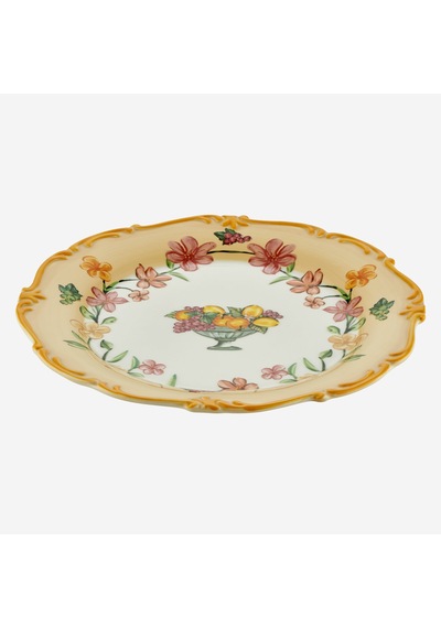 Turuncu Porselen Yemek Tabağı 26,5 Cm