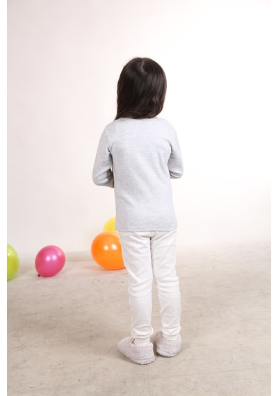Teenyweenykids Civciv Baskı Pijama Takımı Gri