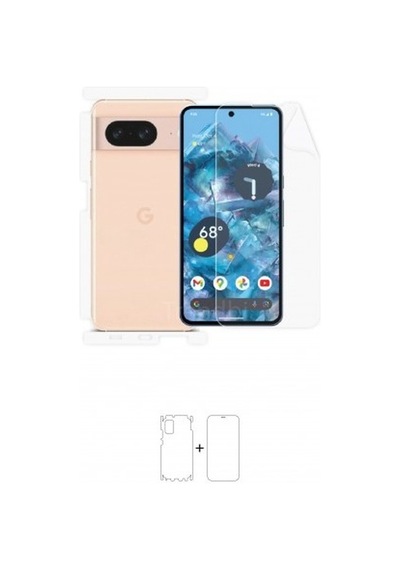Google Pixel 8 Ön, Arka Ve Yan 360 Derece Tam Kaplama Poliüretan Film