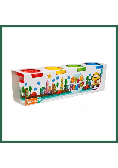Bezos 0915 Crafy 4'lü Oyun Hamuru 560 Gr. Bzs01 Çok Renkli