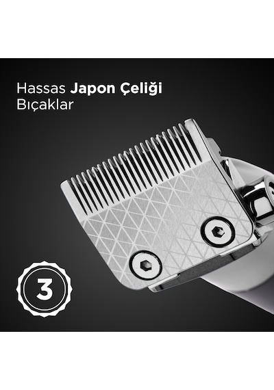 Babyliss E996E Super X Metal 10 Başlıklı Lityum Saç Kesme Makinesi