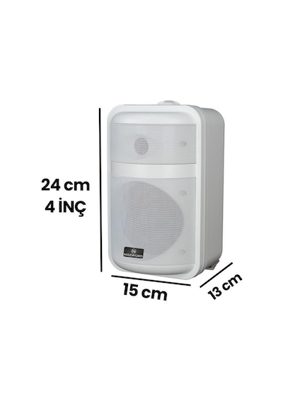 Maxword Mds-104tw Yüksek Kaliteli 160w 4 İnç 16 Ohm/100v İki Yollu Duvar Tipi Sütun Hoparlör