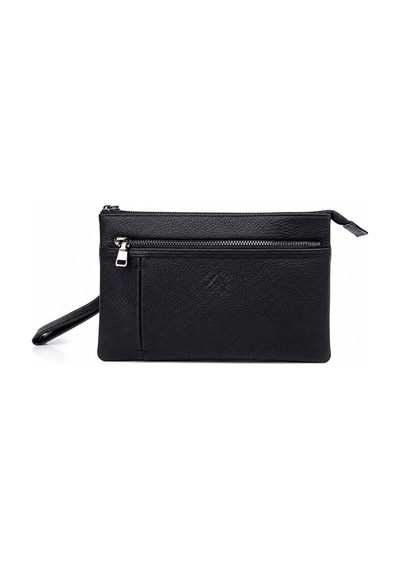 Alphaclub Bag Erkek Hakiki Deri Siyah Çok Bölmeli El Çantası Model 898