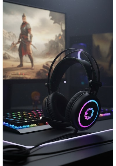 Gamemax HG3500 7.1 Surround RGB Oyuncu Kulaklığı Gamemax HG3500 7.1 Surround RGB Oyuncu Kulaklığı