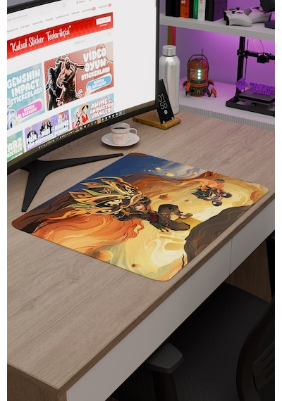 Gaming Genshin Impact Anime Gacha V5 - 48x40 Xl Gaming Mouse Pad Fare Altlığı