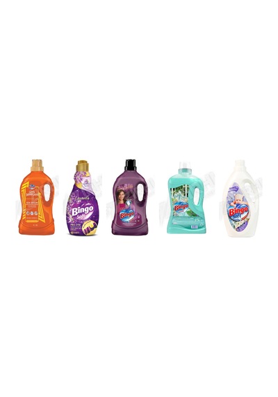 Bingo Giysi Şampuanı 4l + Soft Yumuşatıcı 1440 Ml + Tüm Renkler Sıvı 3 L + Yüzey Tem. Fresh 2.5 Lt + Soft 3lt 5'li Set Diğer