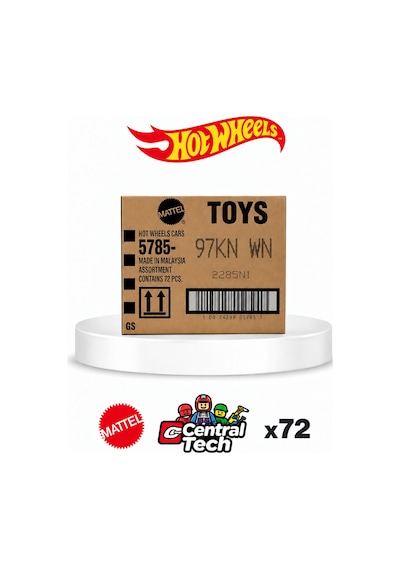 Hot Wheels 2026 N Kolisi Kapalı Koli 72'li Fabrika Bantlı 97kn Wn Kahverengi