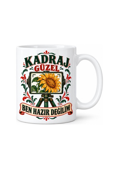 Bezos Fotoğraf Arası Tasarımlı Porselen Kupa - Model 876 Krt