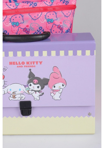 X Dekomus "candy Kitty Collection" Hello Kitty Lisanslı Ortopedik İlkokul Çantası Ve Saplı Çanta Seti Altın