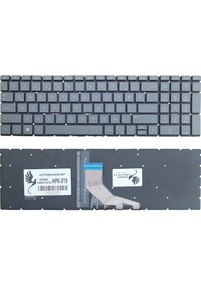HP Uyumlu 15-da2031nt (9FF59EA) Notebook Klavye Işıklı (Füme)