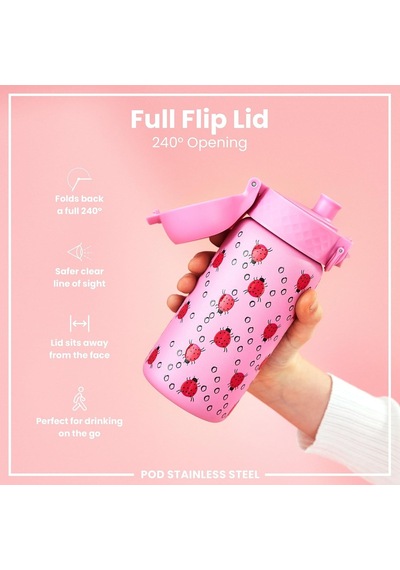 Ion8 - Paslanmaz Çelik Çocuk Suluk - Uğur Böceği- 400 Ml - Sızdırmaz Genel