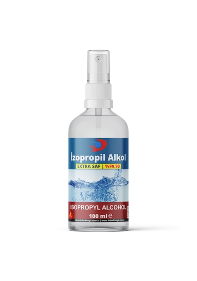 İzopropil Alkol İpa 100 Ml Sprey Başlıklı, Extra Saf %99.90