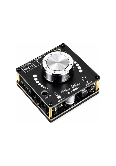 Zk-1002m 2x100w Bluetooth 5.0 Usb Aux Stereo Amfi Modülü Ses Kontrollü