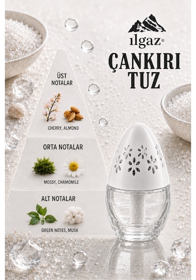 Ilgaz Çankırı Tuz Kokulu Araç, Wc, Oda Ve Ortam Kokusu 100 Ml Ferah Kalıcı Kavanoz Koku Diğer