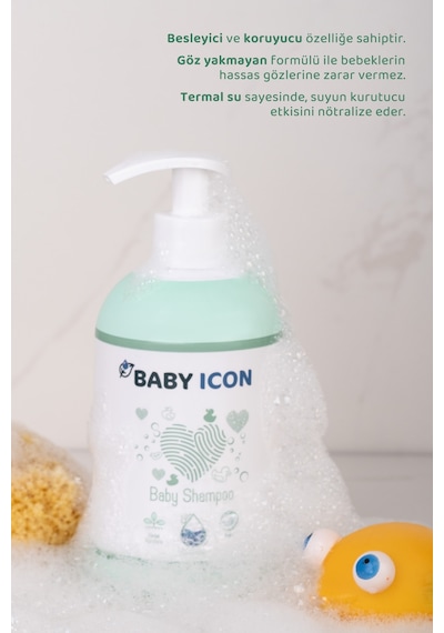 Baby Icon Organik Vegan Saç Ve Vücut Bebek Şampuanı