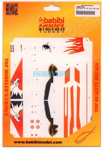 Babibi Dbt01169 1/72 Ölçek, F-4e, 100.yıl Özel, Dekal Çıkartma