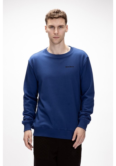 Bad Bear Inner Baskılı Parlament Mavisi Crewneck Erkek Sweatshirt Parlement Mavisi