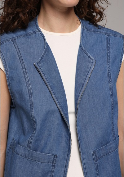 Colin's Colins Regular Fit Kadın Mid İndigo Denim Yelek Cl1081427 Q1.v1 Dn45031