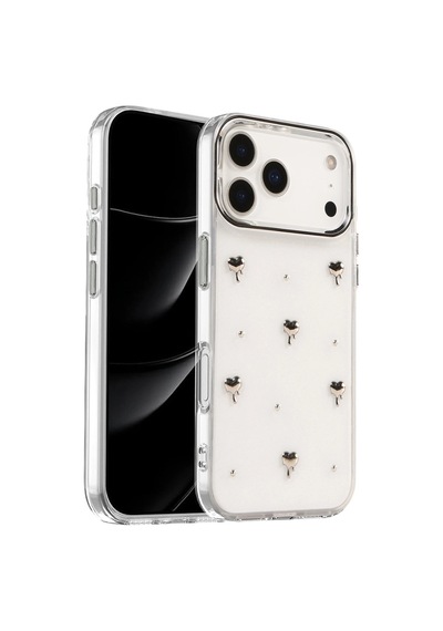 Apple iPhone Uyumlu  17 Pro Fiyonk Desenli Kapak - Desen 1 Diğer