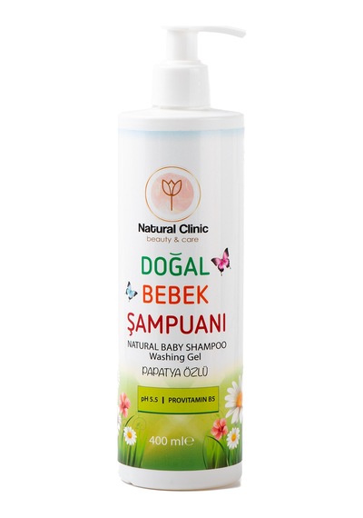 Natural Clinic Papatya Özlü Doğal Bebek Saç ve Vücut Şampuanı 400 ML