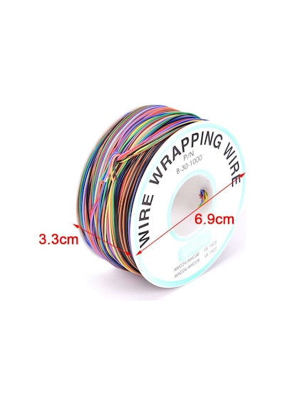 280 Metre 8 Renk 0.25mm Tel Kalınlığı 30awg Makara Atlama